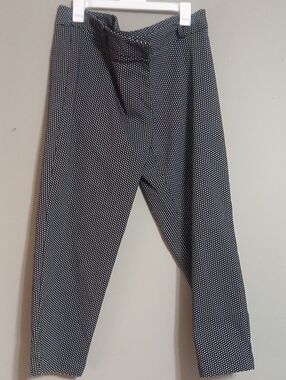 Liz Claiborne Black and White Microdot Dress Pants